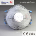FFP2 respirator dust masks with valve and active carbon